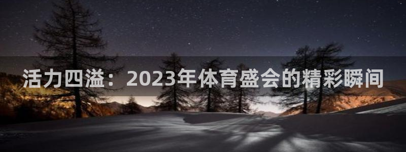  3377体育提款失败的原因分析：活力四溢：2023年体育盛会