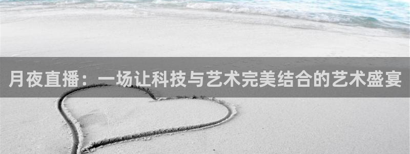黑白体育直播在线免费观看：月夜直播：一场让科技与艺术完美结合的艺术盛宴