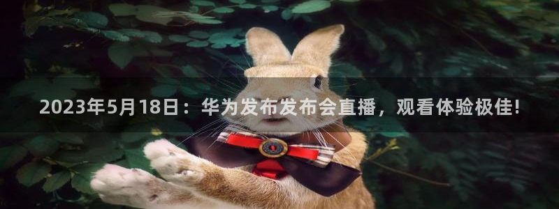 黑白直播nba火箭：2023年5月18日：华为发布发布会直播，观看体验极佳!